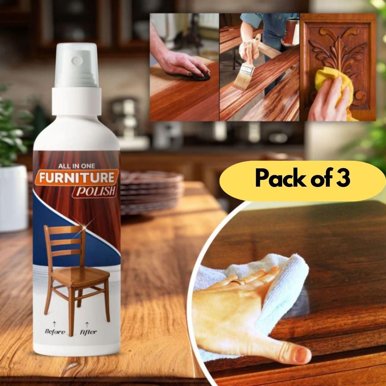 All In One Furniture Polish – Pack of 3 (450 g)