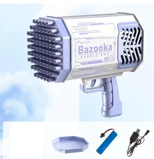 Bubble Gun Machine – Automatic Soap-Based Bubble Blower for Kids