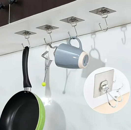 Golden Large Hooks for Hanging – Pack of 10