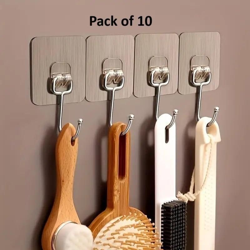 Golden Large Hooks for Hanging – Pack of 10