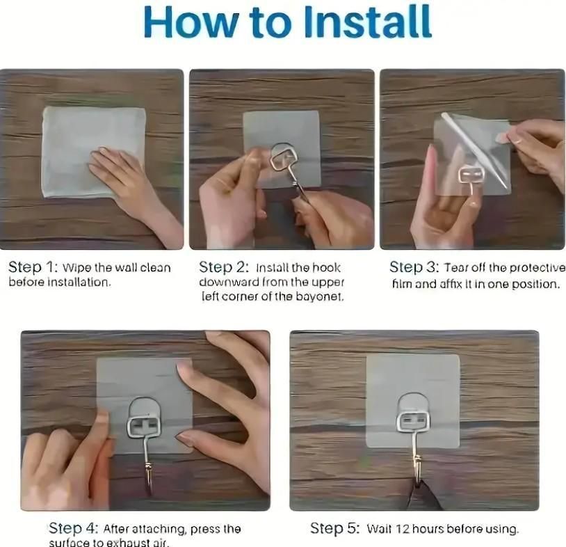 Golden Large Hooks for Hanging – Pack of 10